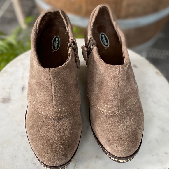 Dr. Scholl’s Suede Wedge Fold Over Bootie - Picture 6 of 12